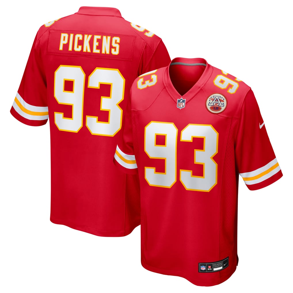 Men's Kansas City Chiefs Zacch Pickens Red Team Game Jersey
