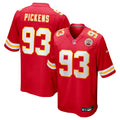 Men's Kansas City Chiefs Zacch Pickens Red Team Game Jersey