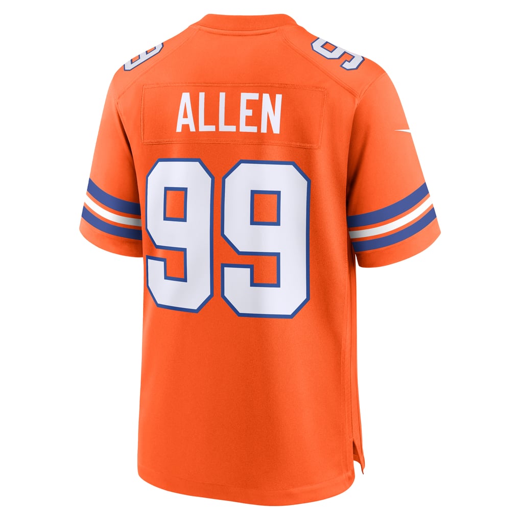 Men's Denver Broncos Zach Allen Orange Alternate Game Jersey