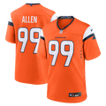Men's Denver Broncos Zach Allen Orange Team Game Jersey