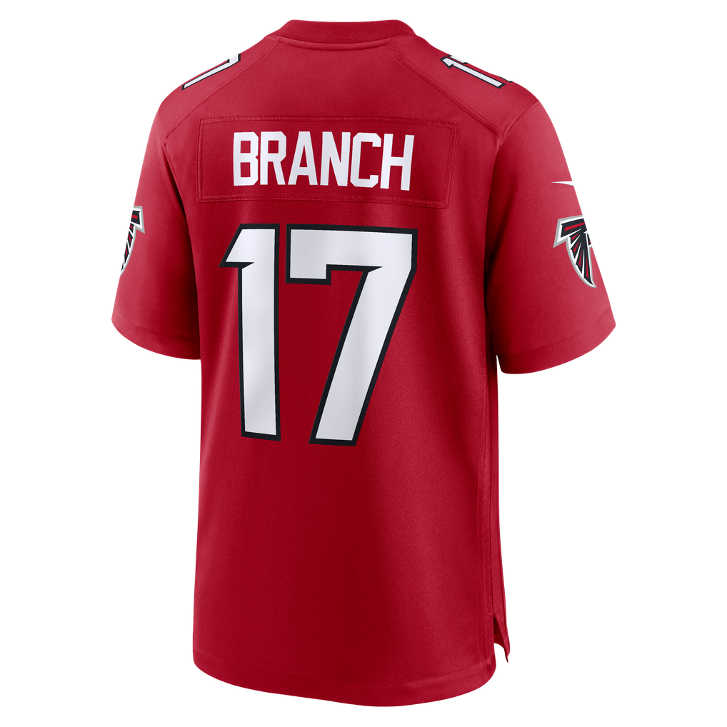 Men's Atlanta Falcons Zachariah Branch Red Team Game Jersey