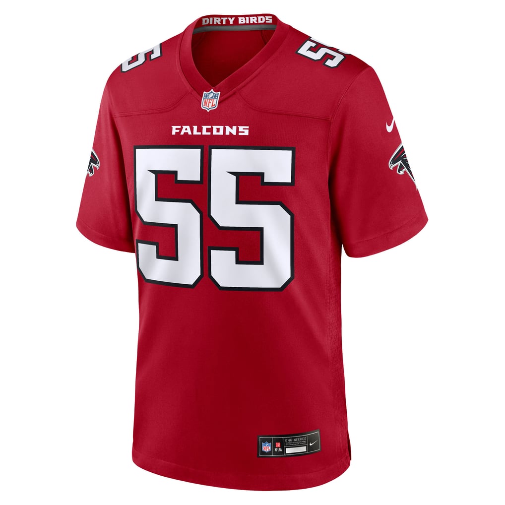 Men's Atlanta Falcons Za'Darius Smith Red Team Game Jersey