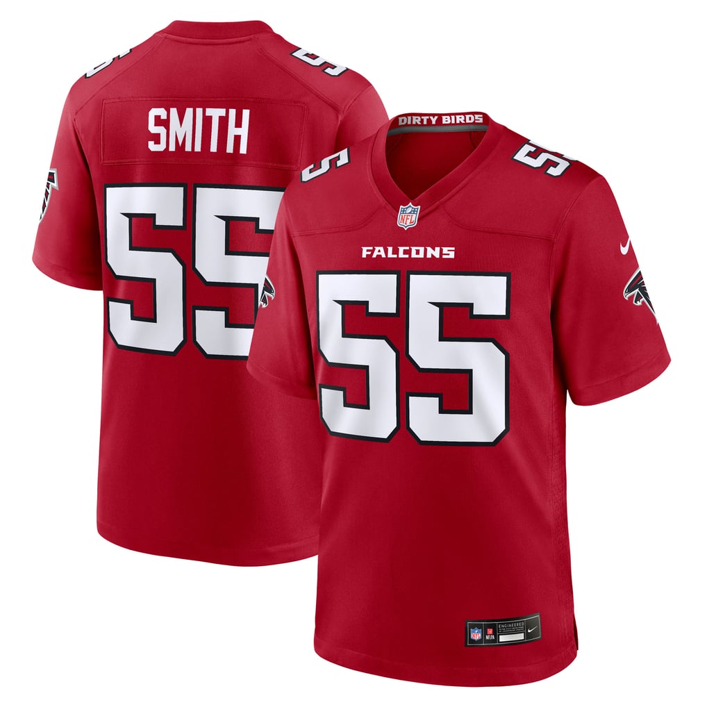 Men's Atlanta Falcons Za'Darius Smith Red Team Game Jersey