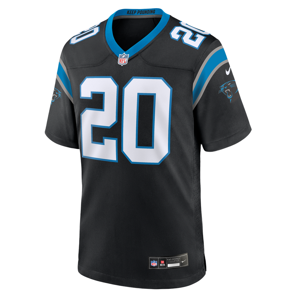 Men's Carolina Panthers Zakee Wheatley Black Team Game Jersey