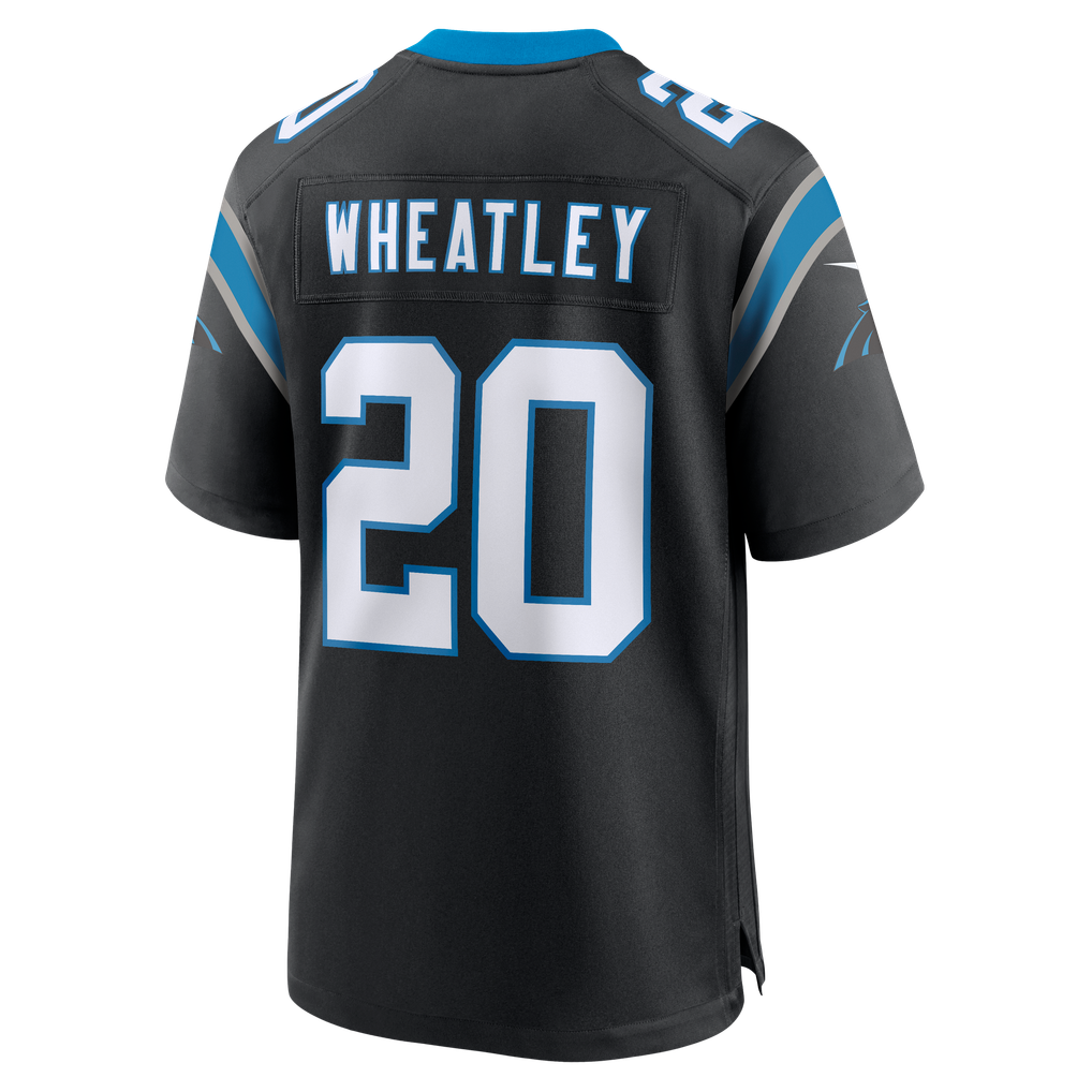 Men's Carolina Panthers Zakee Wheatley Black Team Game Jersey