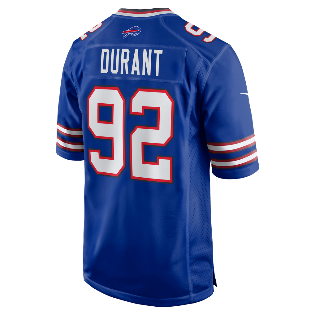 Men's Buffalo Bills Zane Durant Royal Team Game Jersey