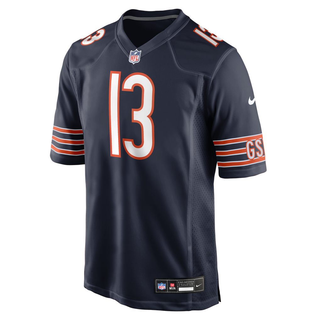 Men's Chicago Bears Zavion Thomas Navy Team Game Jersey