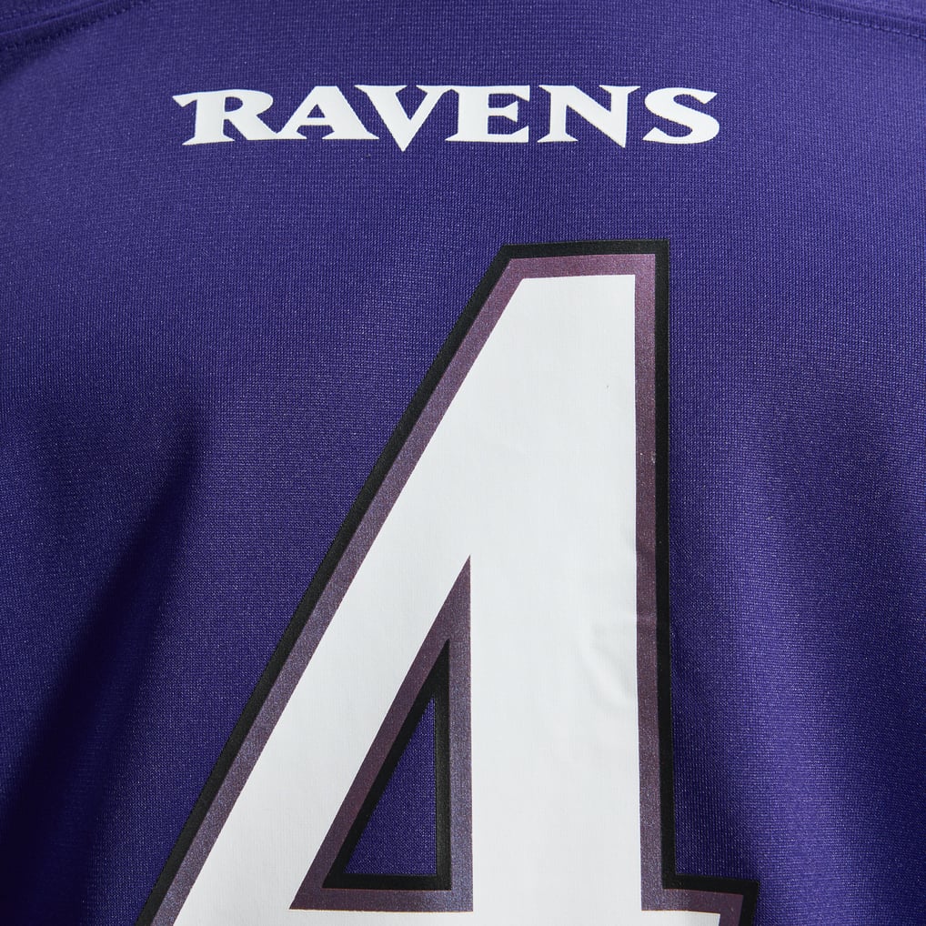 Men's Baltimore Ravens Zay Flowers Purple Team Game Jersey