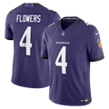Men's Baltimore Ravens Zay Flowers Purple Team Vapor F.U.S.E. Stitched Limited Jersey