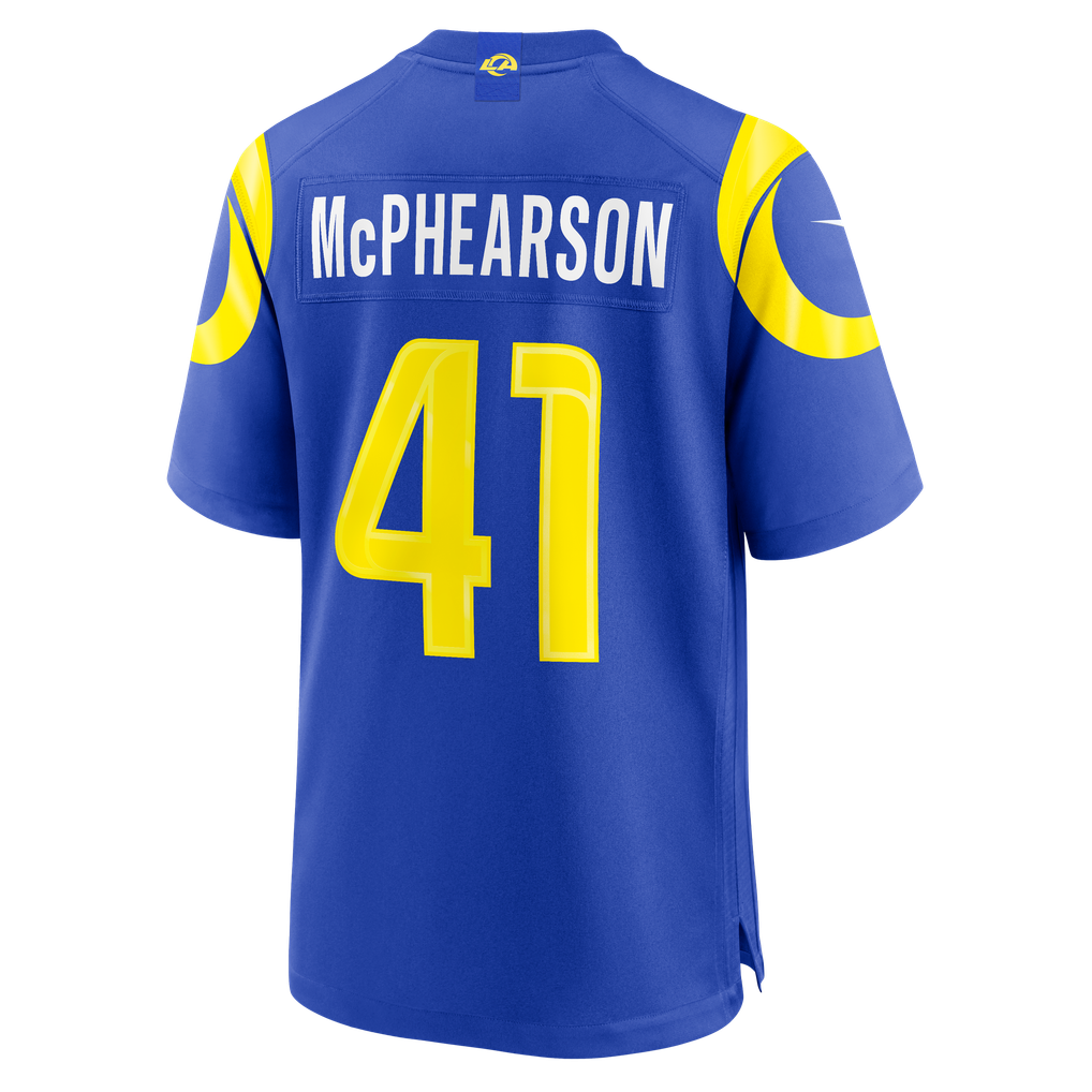 Men's Los Angeles Rams Zech McPhearson Royal Team Game Jersey