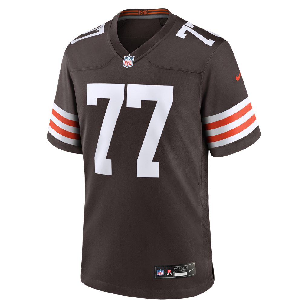 Men's Cleveland Browns Zion Johnson Brown Team Game Jersey
