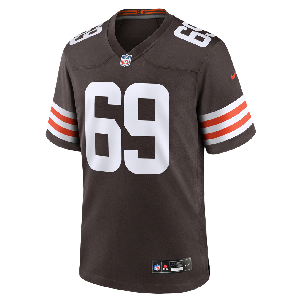 Men's Cleveland Browns Zion Logue Brown Team Game Jersey
