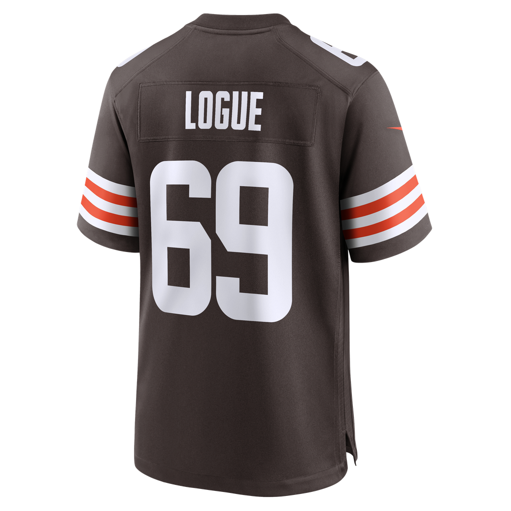 Men's Cleveland Browns Zion Logue Brown Team Game Jersey