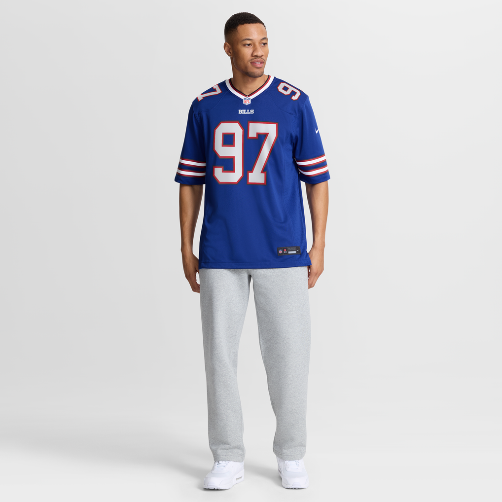 Men's Buffalo Bills Zion Logue Royal Team Game Jersey