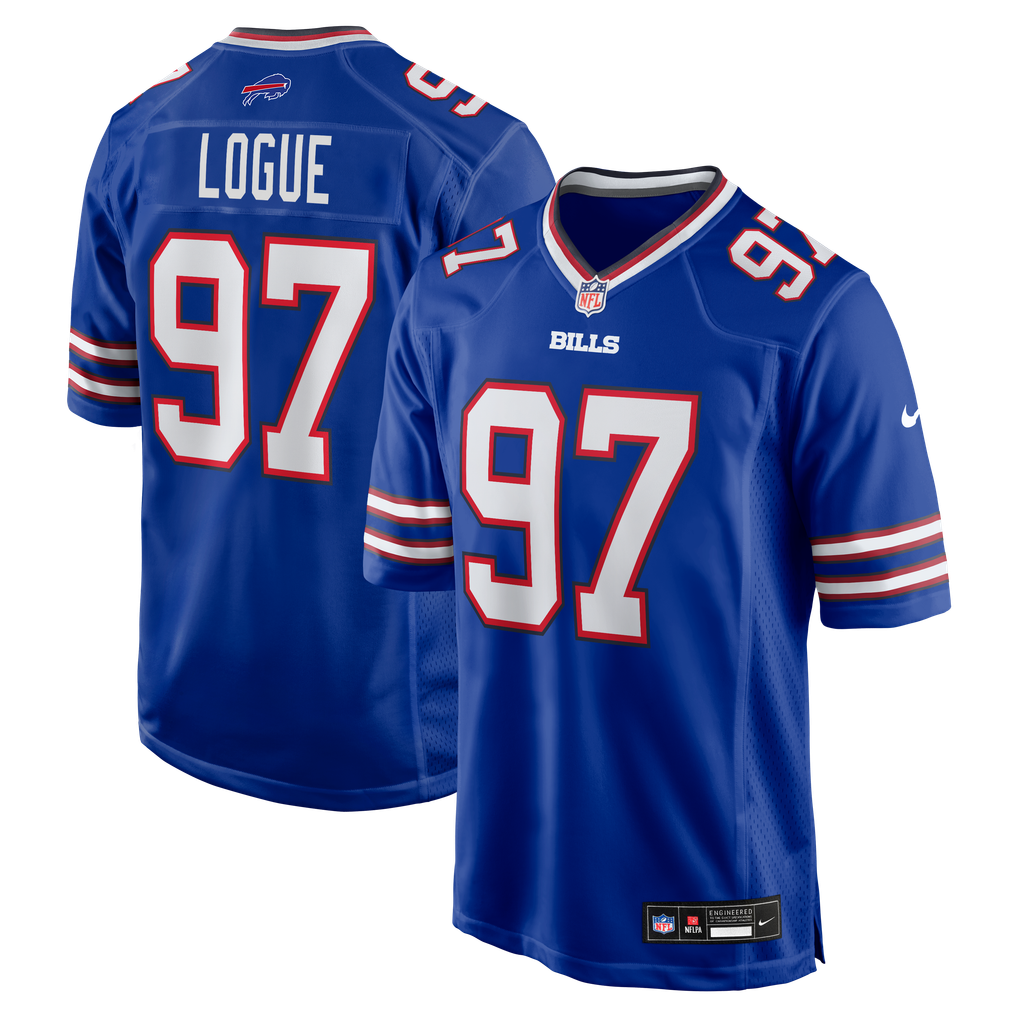 Men's Buffalo Bills Zion Logue Royal Team Game Jersey