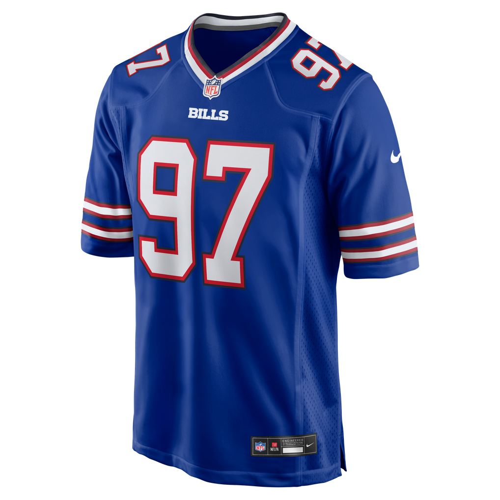 Men's Buffalo Bills Zion Logue Royal Team Game Jersey
