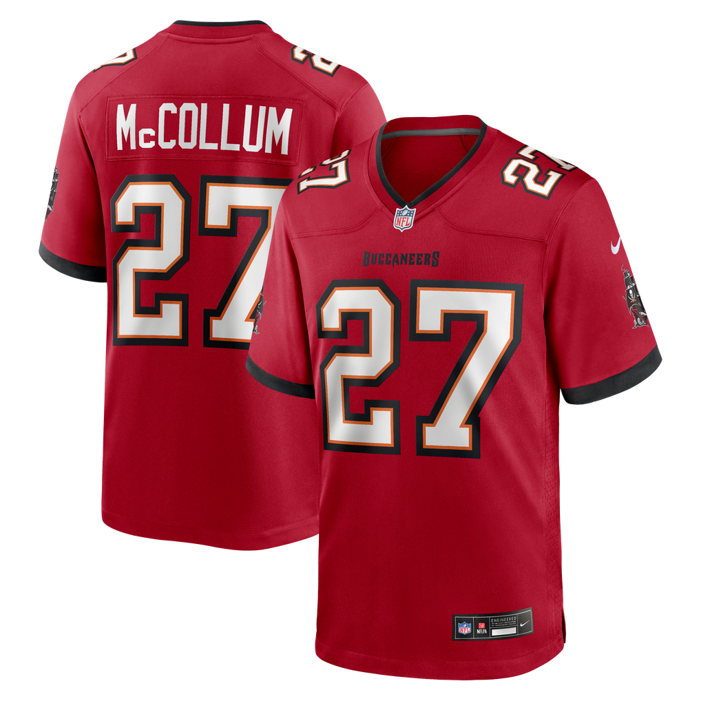 Men's Tampa Bay Buccaneers Zyon McCollum Red Game Player Jersey