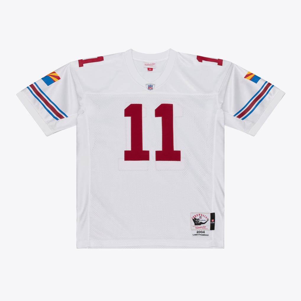 Arizona Cardinals Larry Fitzgerald White Big & Tall 2004 Legacy Retired Player Jersey