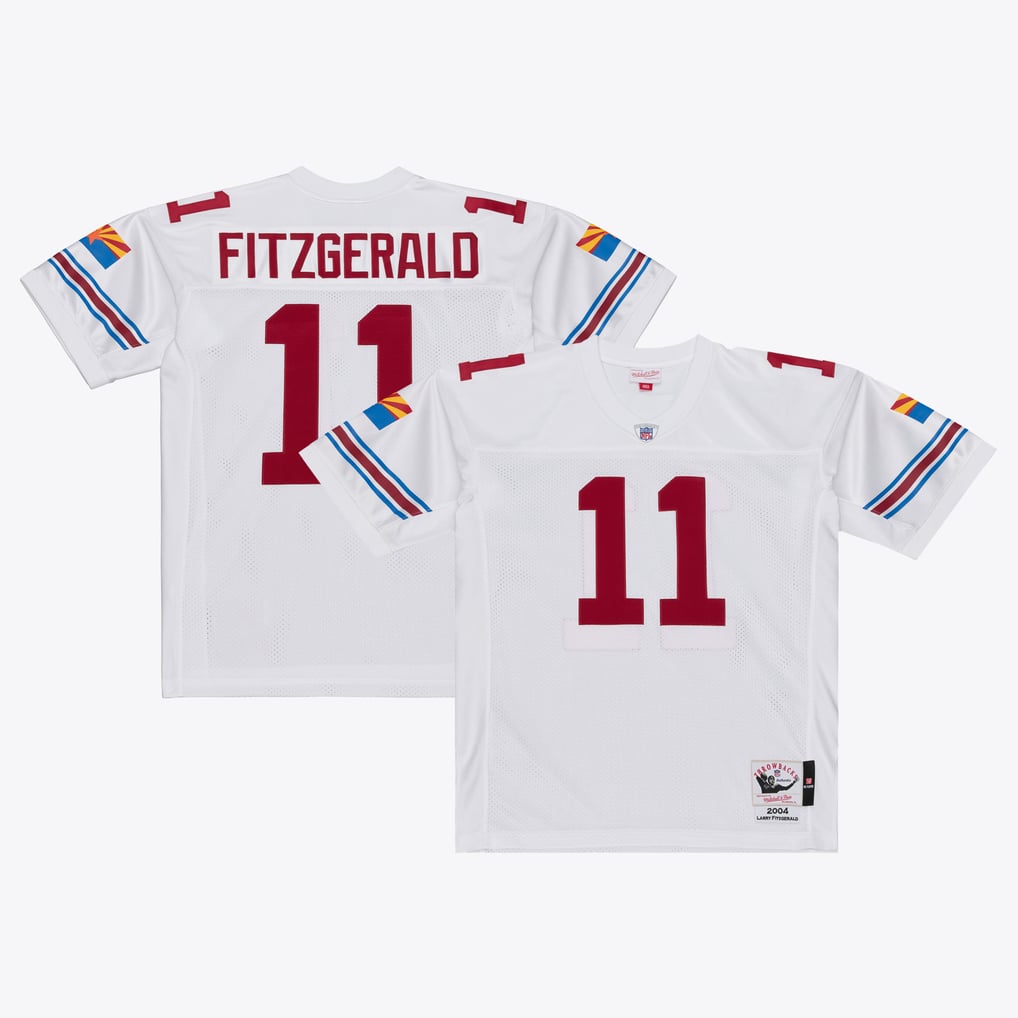 Arizona Cardinals Larry Fitzgerald White Big & Tall 2004 Legacy Retired Player Jersey