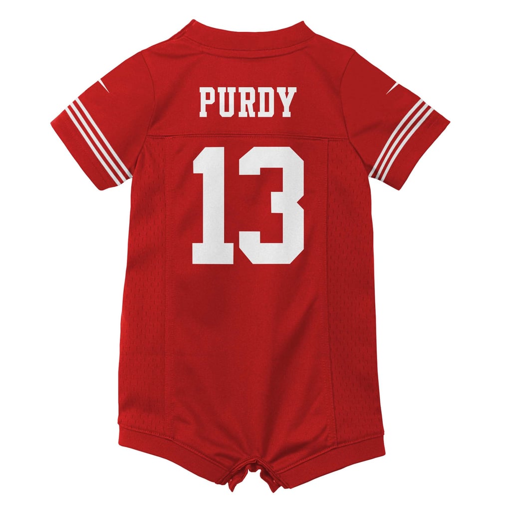 Newborn San Francisco 49ers Brock Purdy Scarlet Romper Game Jersey