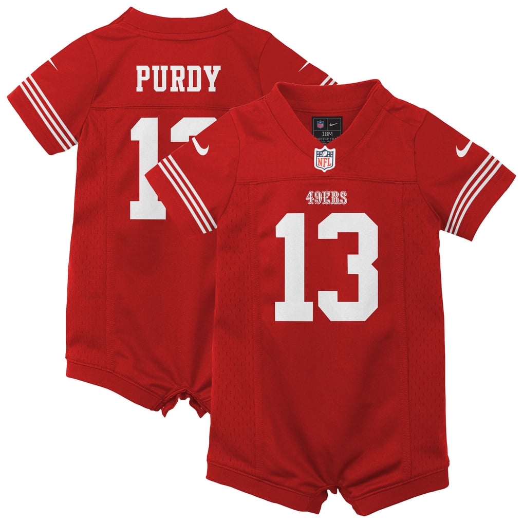Newborn San Francisco 49ers Brock Purdy Scarlet Romper Game Jersey