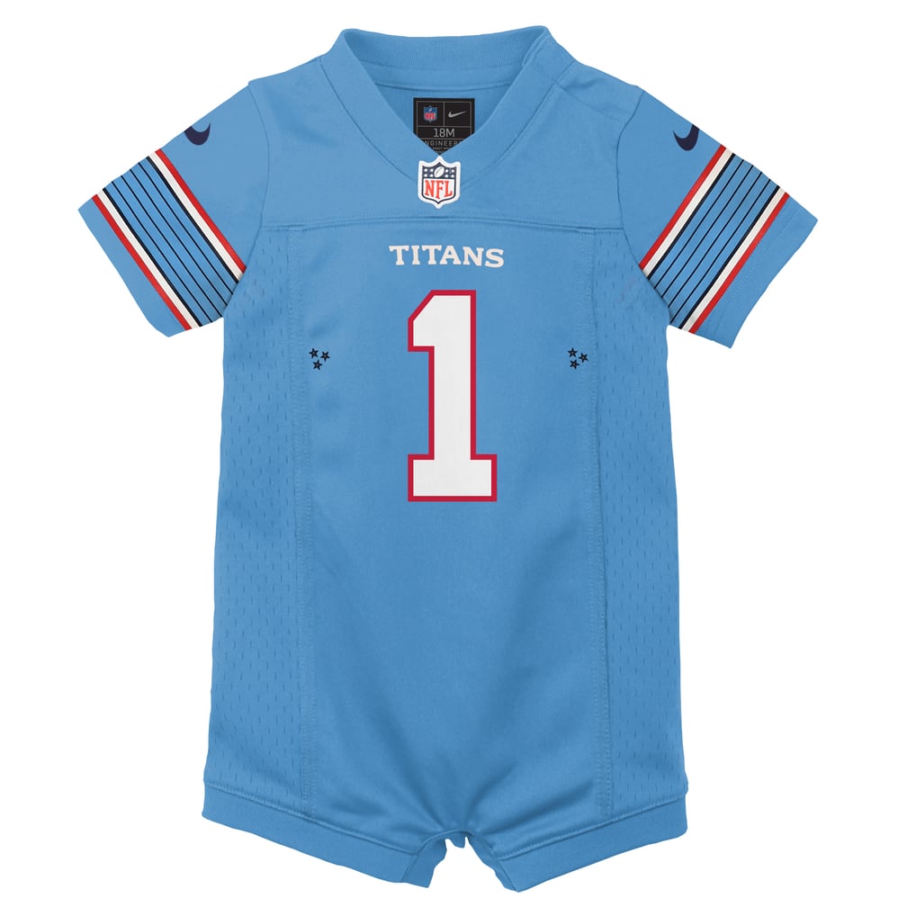 Newborn Tennessee Titans Cameron Ward Blue Romper Game Jersey