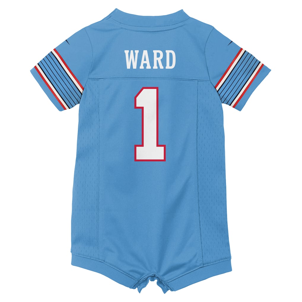 Newborn Tennessee Titans Cameron Ward Blue Romper Game Jersey