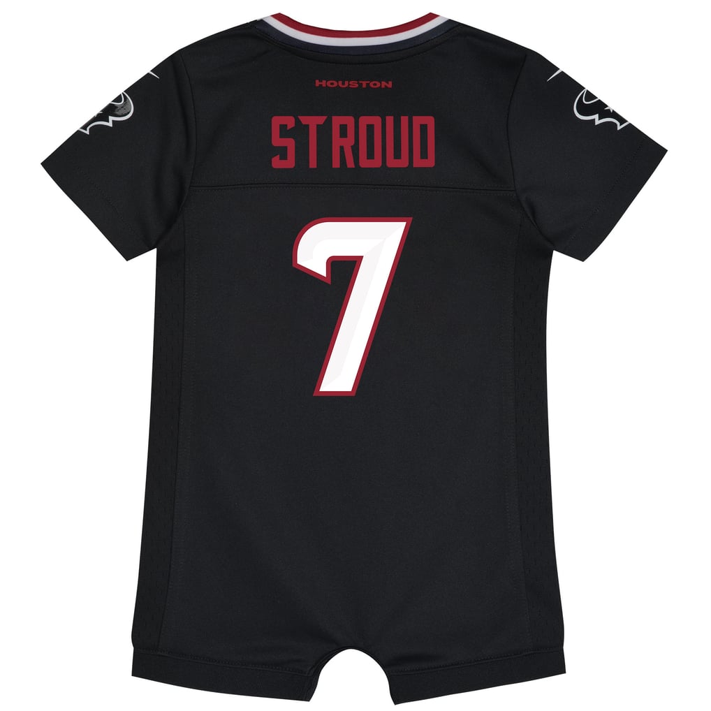Newborn Houston Texans C.J. Stroud Navy Romper Game Jersey