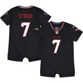 Newborn Houston Texans C.J. Stroud Navy Romper Game Jersey