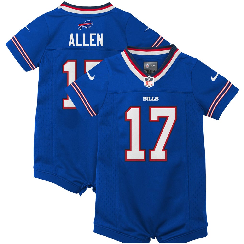 Newborn Buffalo Bills Josh Allen Royal Romper Game Jersey