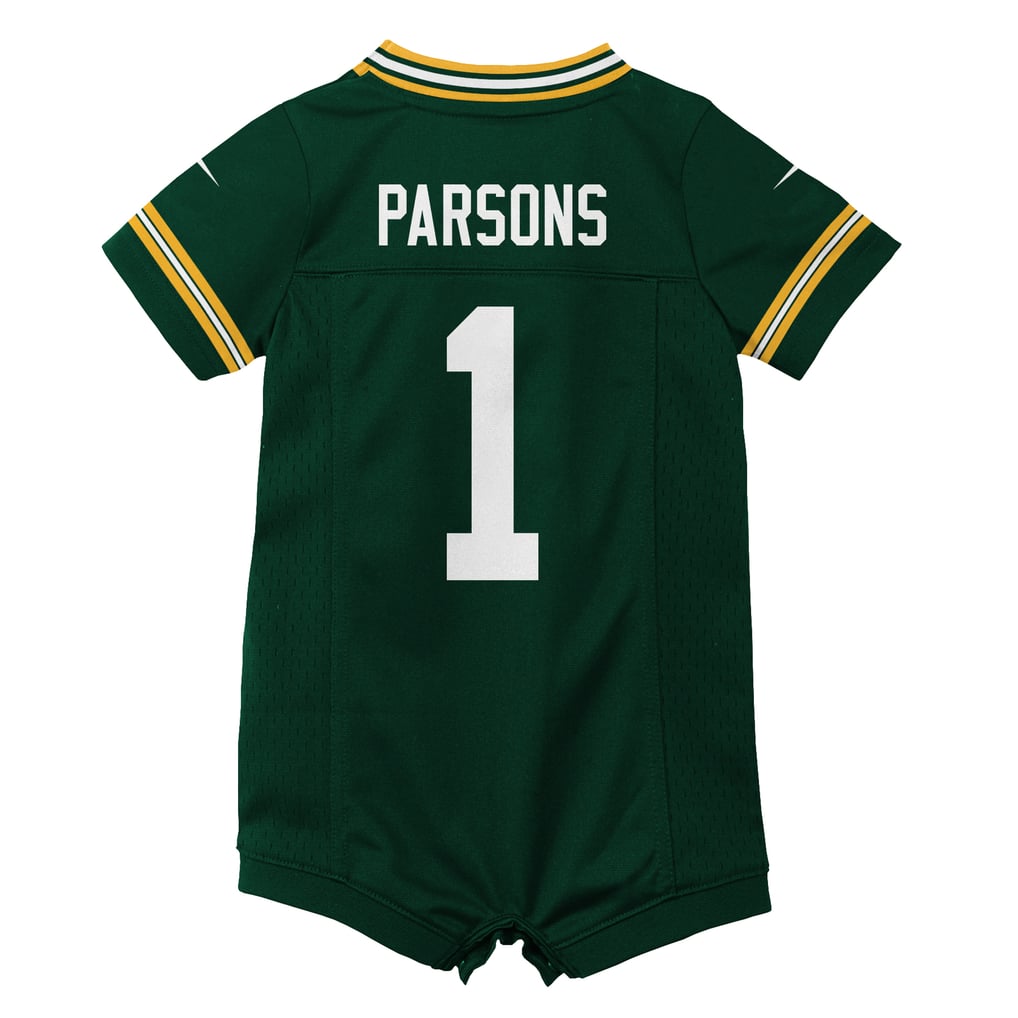 Newborn Green Bay Packers Micah Parsons Green Romper Game Jersey
