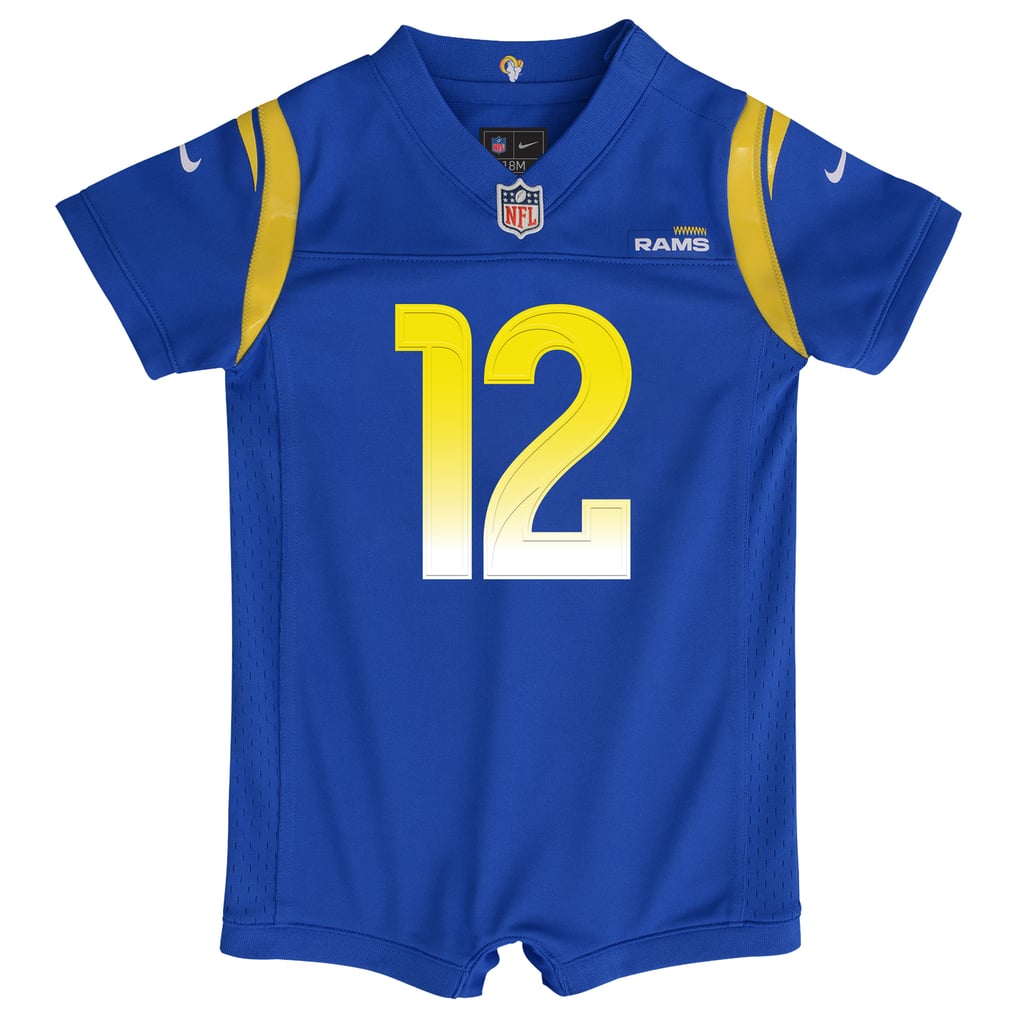 Newborn Los Angeles Rams Puka Nacua Royal Romper Game Jersey