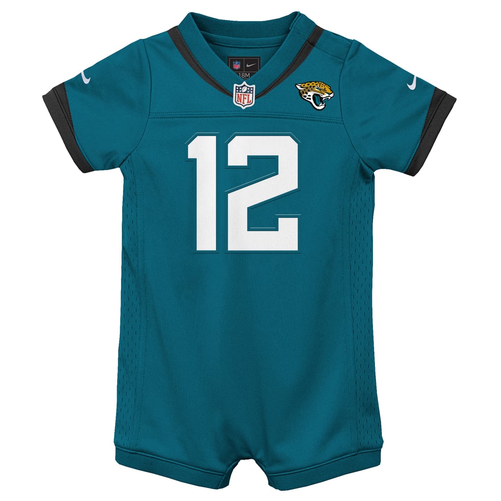 Newborn Jacksonville Jaguars Travis Hunter Teal Romper Game Jersey