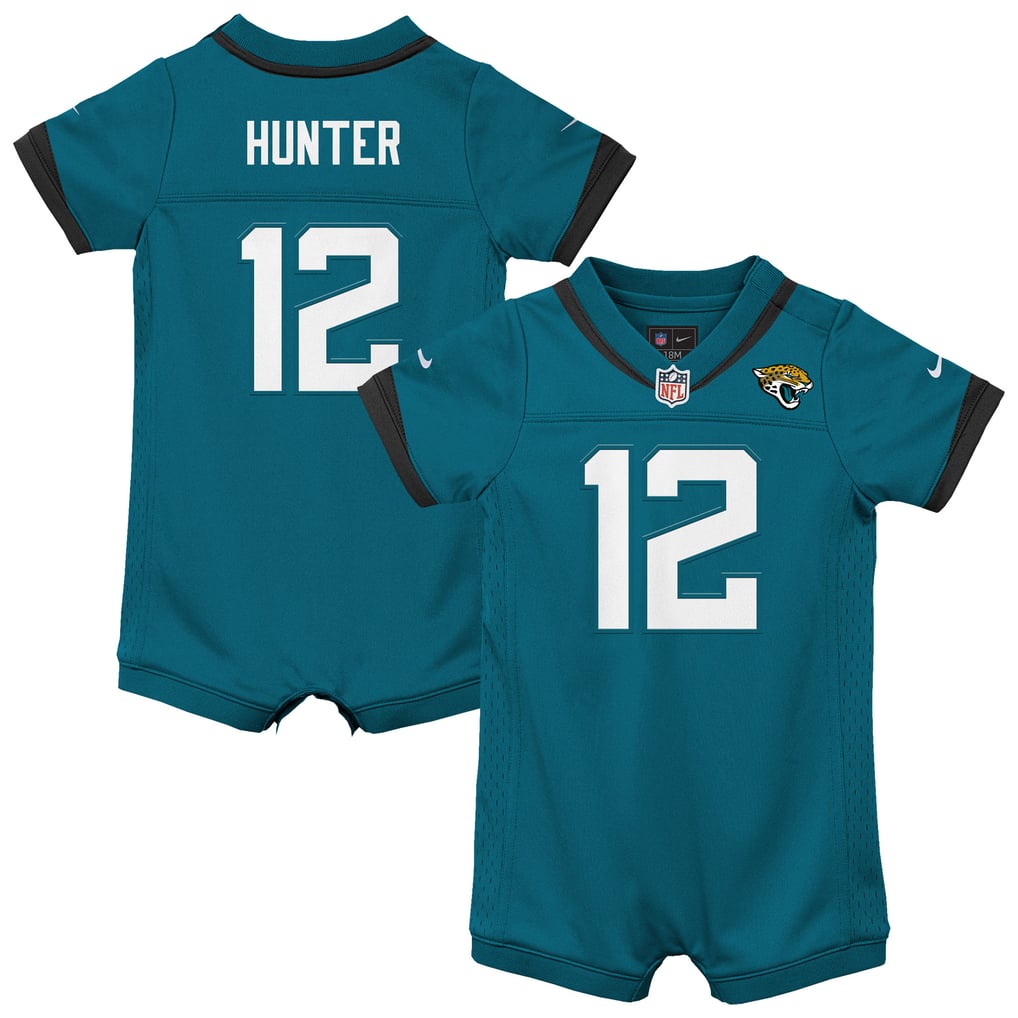 Newborn Jacksonville Jaguars Travis Hunter Teal Romper Game Jersey