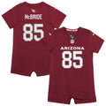 Newborn Arizona Cardinals Trey McBride Cardinal Romper Game Jersey