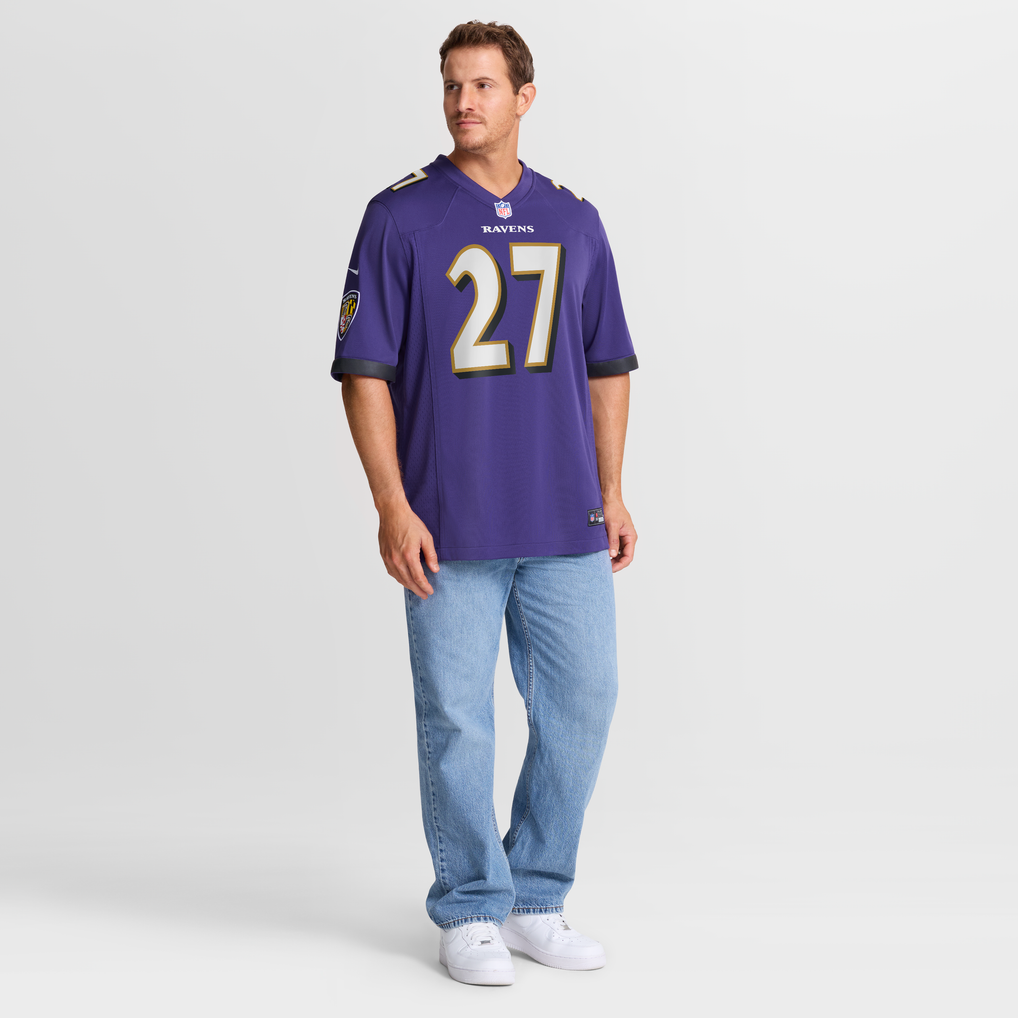 Men's Baltimore Ravens T.J. Tampa Purple Team Game Jersey