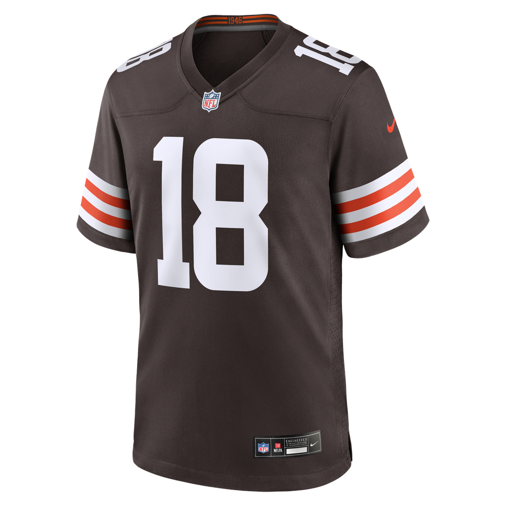 Men's Cleveland Browns Joe Royer Brown Game Jersey