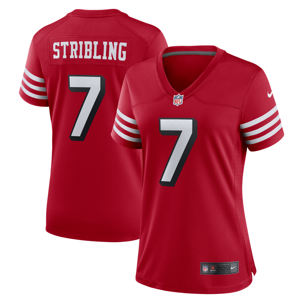 Women's San Francisco 49ers De'Zhaun Stribling Scarlet Alternate Game Jersey