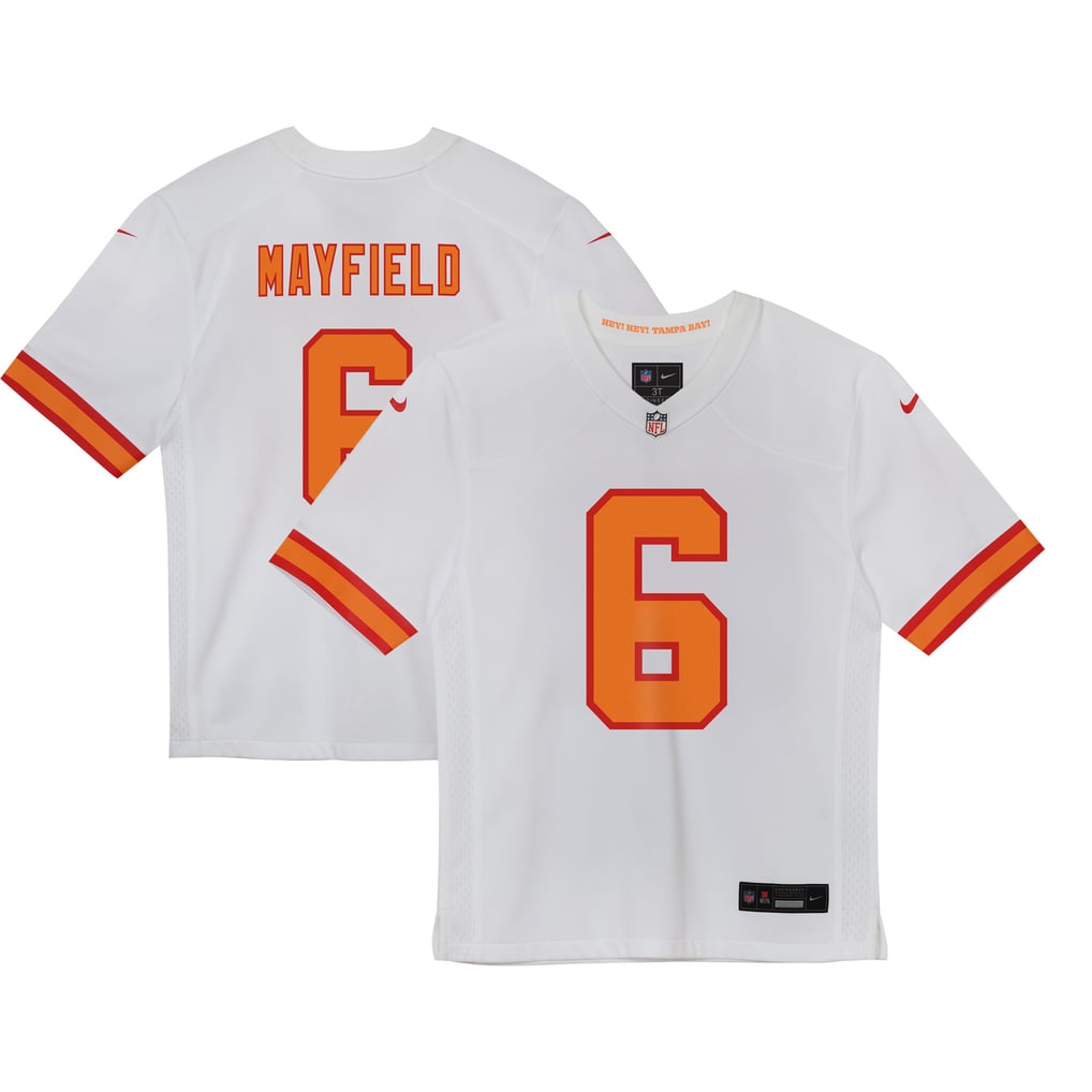 Preschool '76 Tampa Bay Buccaneers Baker Mayfield White Game Jersey