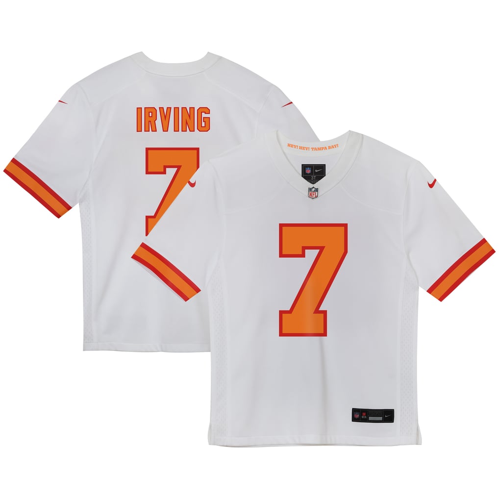 Preschool '76 Tampa Bay Buccaneers Bucky Irving White Game Jersey