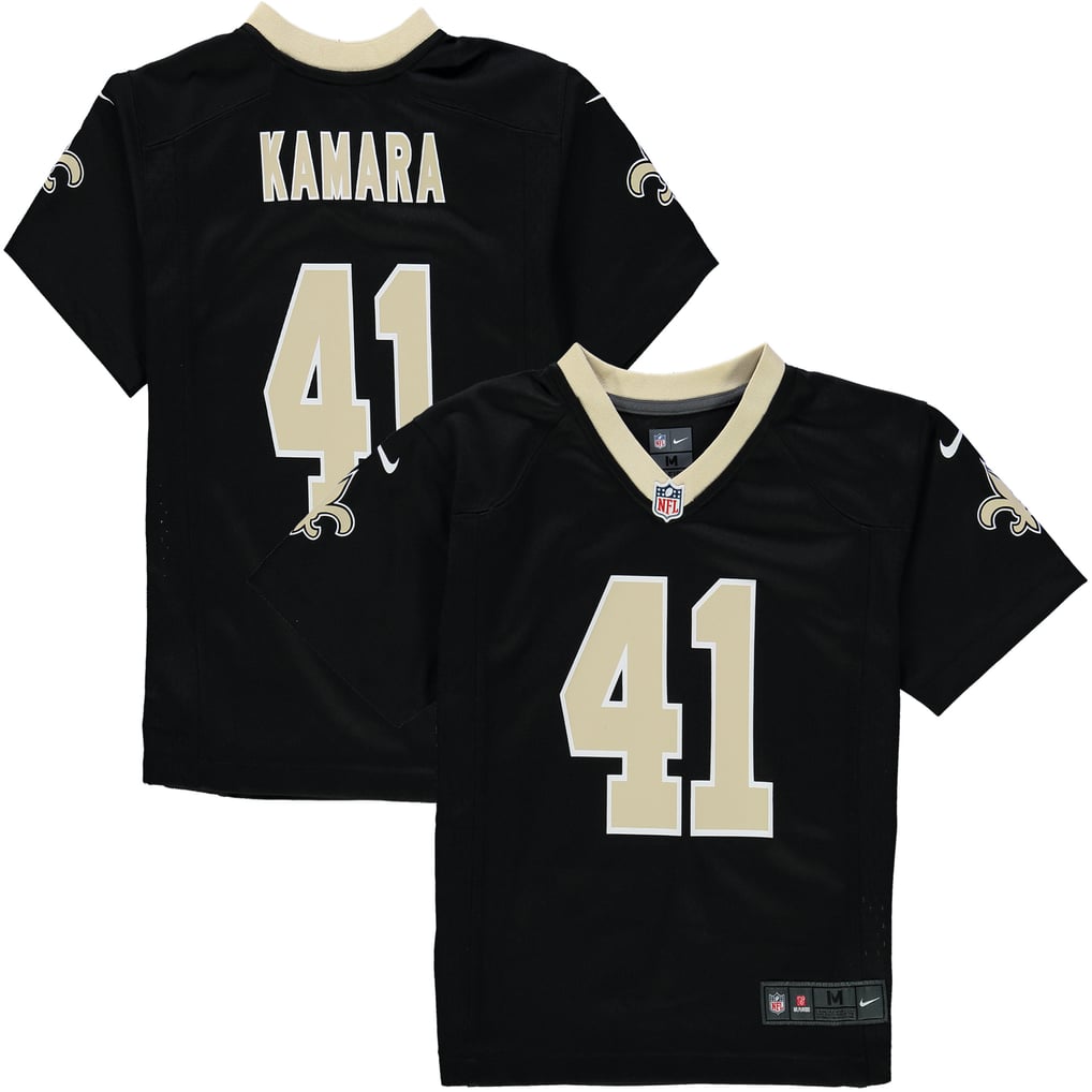 Preschool New Orleans Saints Alvin Kamara Black Game Jersey