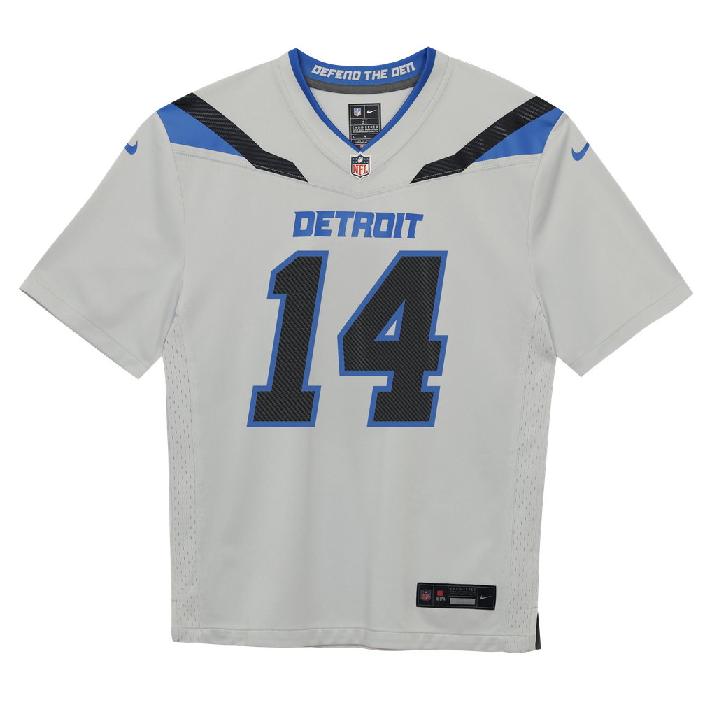 Preschool Detroit Lions Amon-Ra St. Brown Silver 2026 Rivalries Collection Game Jersey
