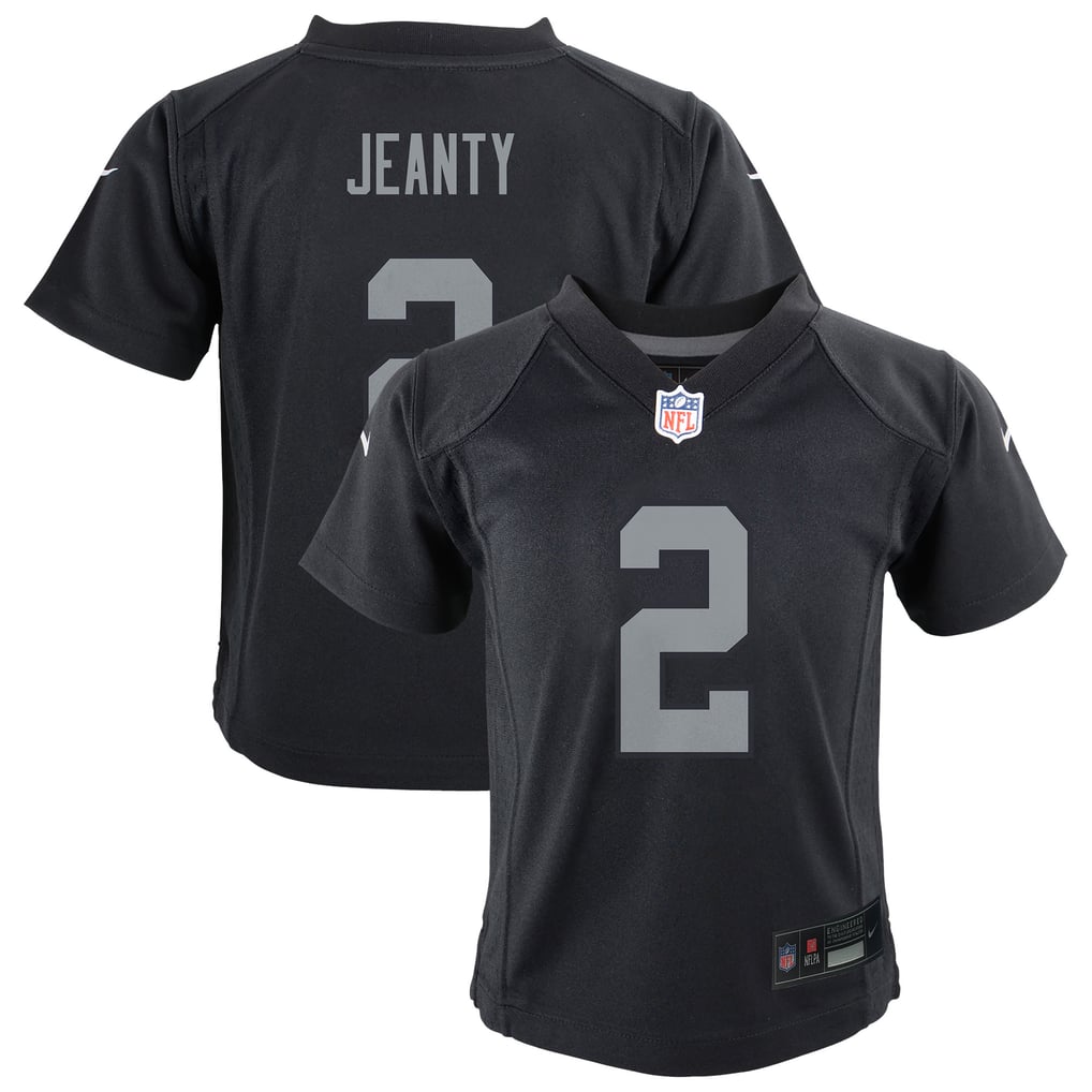Preschool Las Vegas Raiders Ashton Jeanty Black Team Player Game Jersey