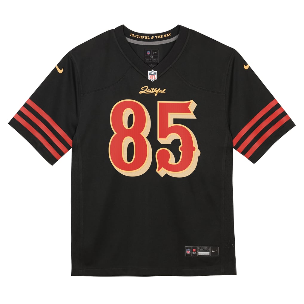 Preschool San Francisco 49ers George Kittle Black 2025 Rivalries Collection Game Jersey