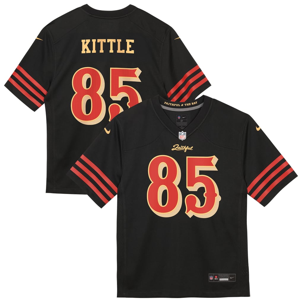 Preschool San Francisco 49ers George Kittle Black 2025 Rivalries Collection Game Jersey