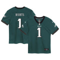 Preschool Philadelphia Eagles Jalen Hurts Midnight Green Team Game Jersey