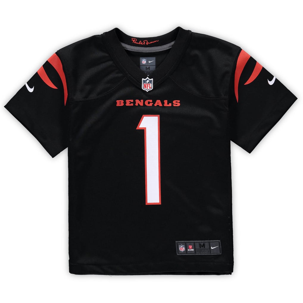 Preschool Cincinnati Bengals Ja'Marr Chase Black Game Jersey
