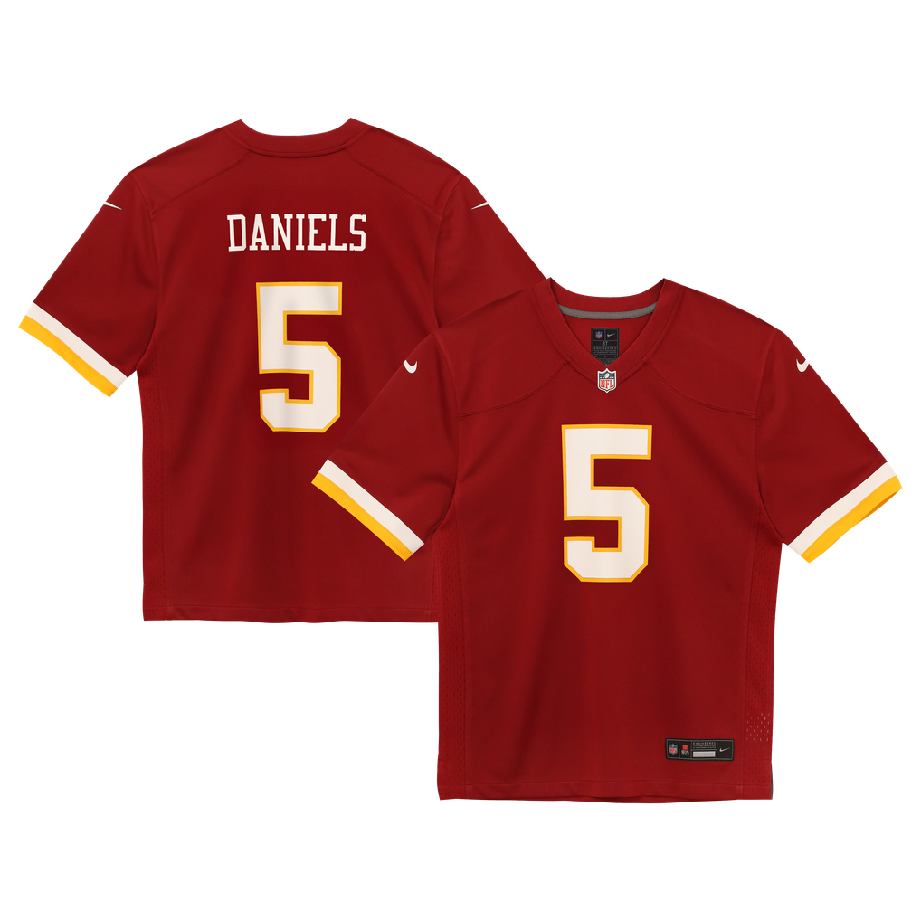 Preschool Washington Commanders Jayden Daniels Burgundy Team Game Jersey
