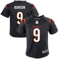 Preschool Cincinnati Bengals Joe Burrow Black Game Jersey