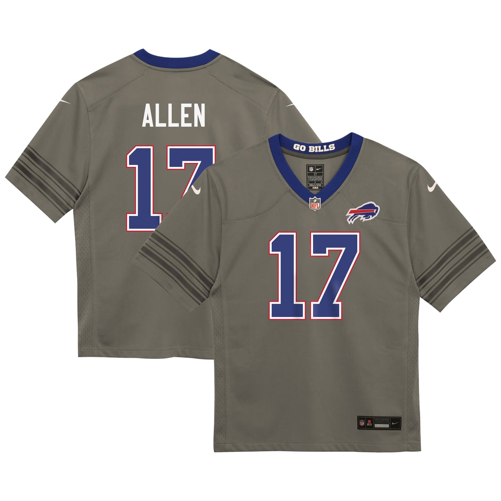 Preschool Buffalo Bills Josh Allen Gray Nickel City Game Jersey